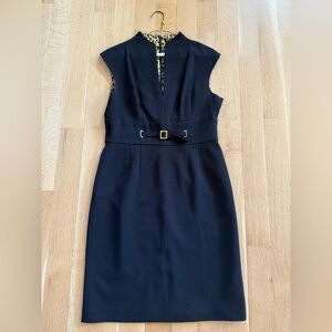 Jessica Howard Black Belted Mini Dress